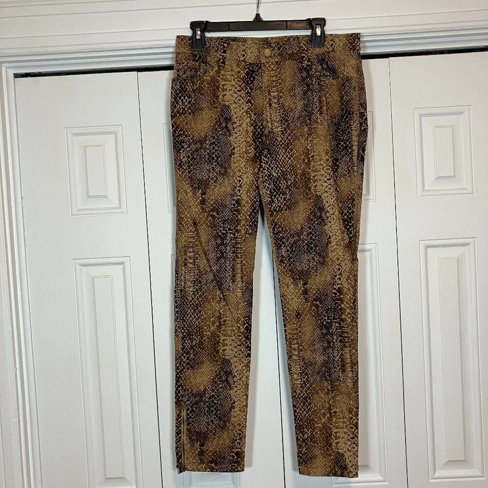 Lauren Ralph Lauren Snakeskin Print Jeans Size 8